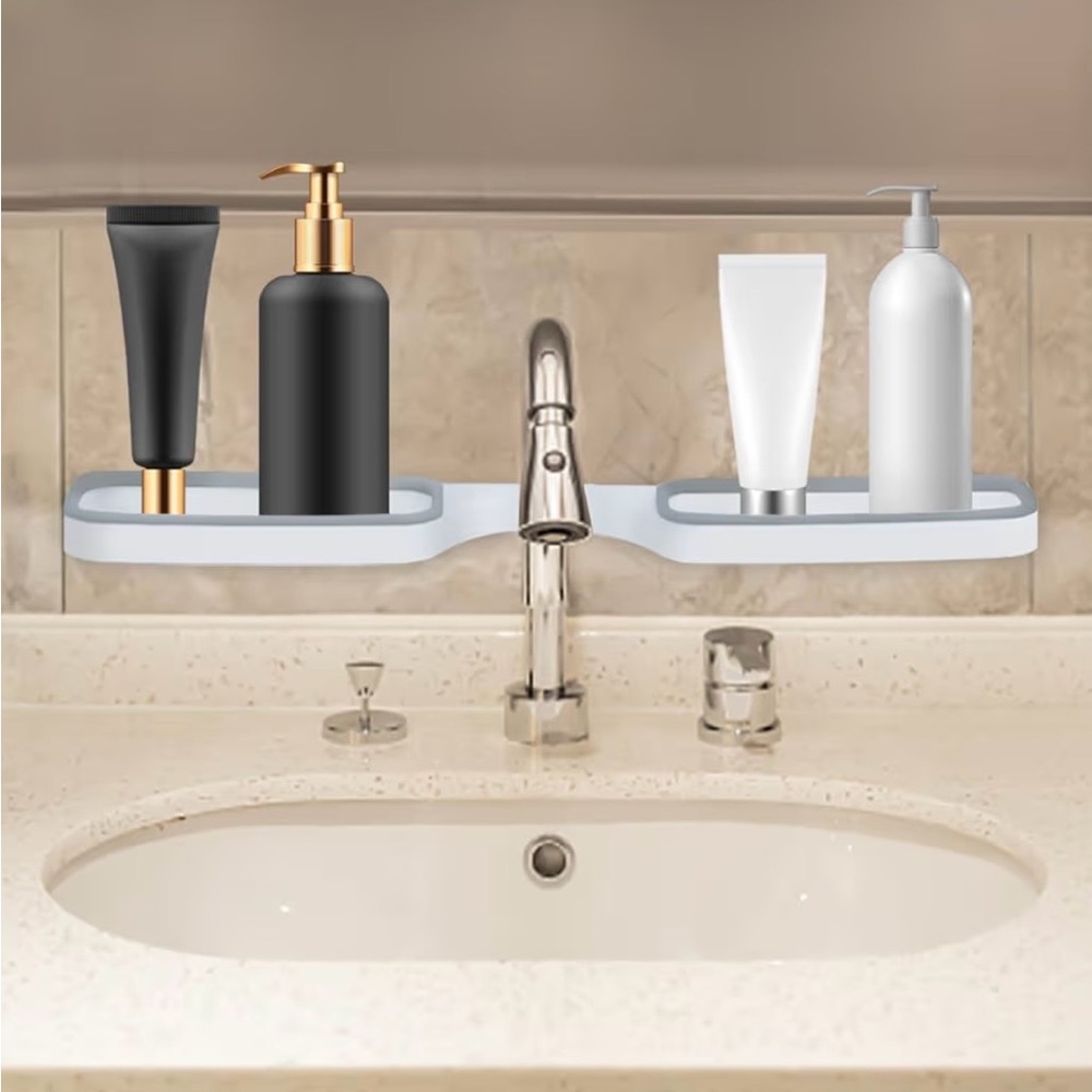 No-Drill Bathroom Organizer Rack